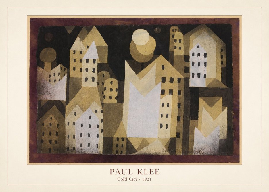 Paul Klee Cold City No4 - Poster