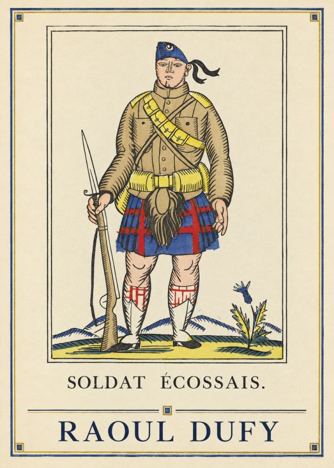 Raoul Dufy Soldat Écossais. No4 - Poster