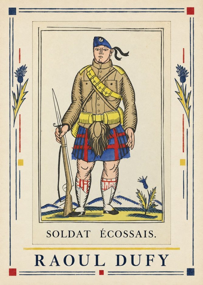 Raoul Dufy Soldat Écossais. No6 - Poster