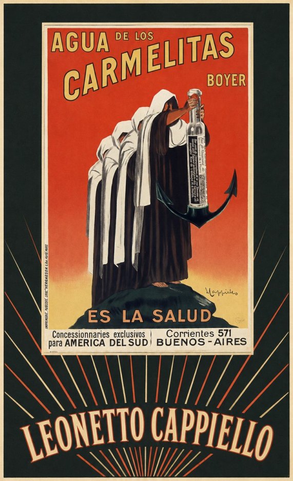 Leonetto Cappiello Agua De Los Carmelitas Boyer No5 - Poster