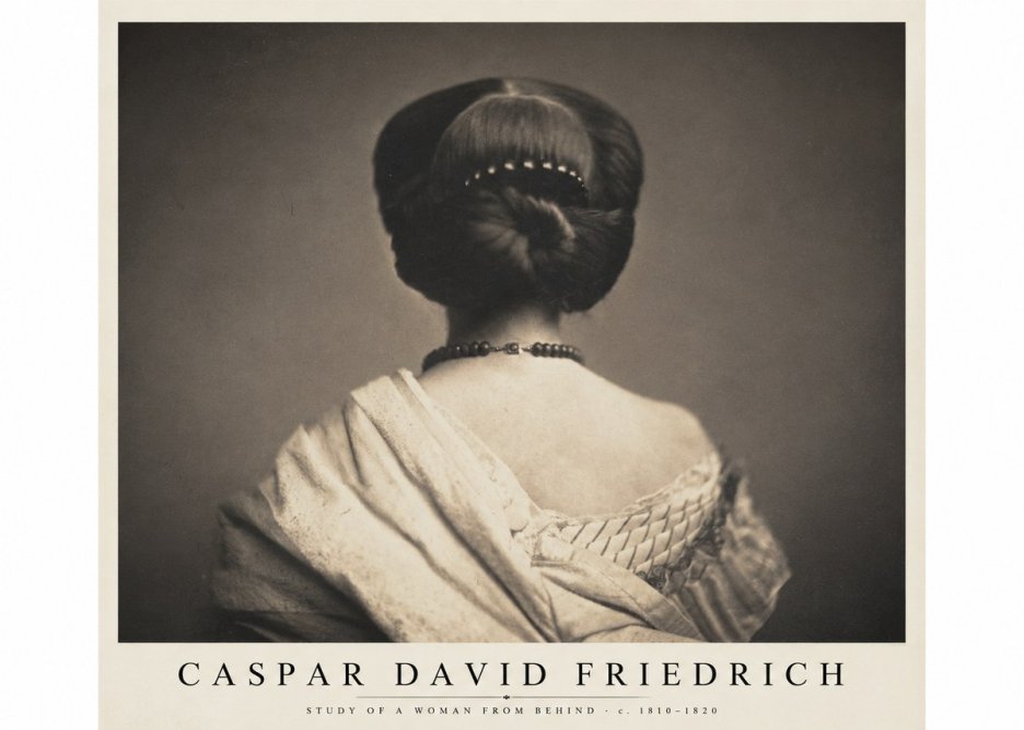 Caspar David Friedrich Study of a Woman from Behind No1 - Poster