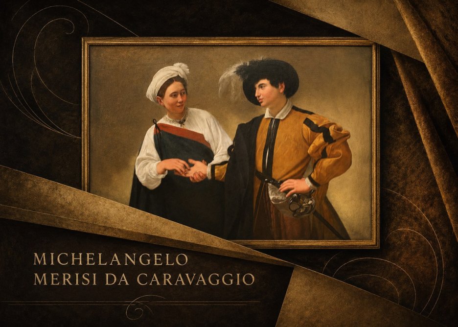Michelangelo Merisi da Caravaggio The Cardsharps IV No4 - Poster