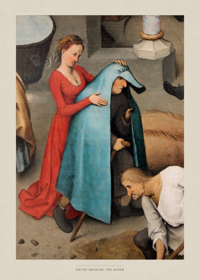Pieter Bruegel The Blind Leading the Blind II No4 - Poster