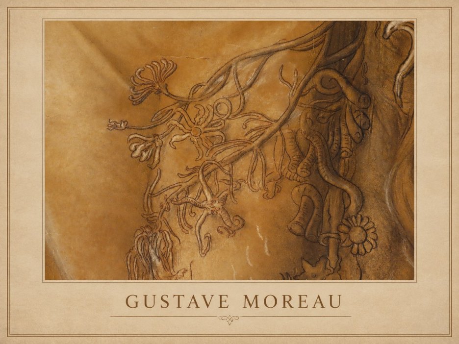 Gustave Moreau Organic Forms Study No1 - Poster