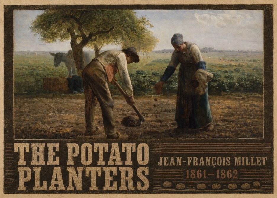 Jean-François Millet The Potato Planters No4 - Poster