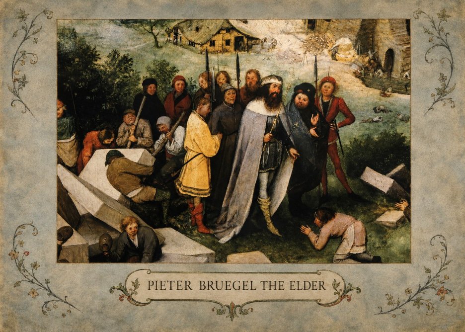 Pieter Bruegel The Blind Leading the Blind III No4 - Poster