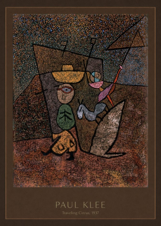 Paul Klee Traveling Circus, 1937 No4 - Poster