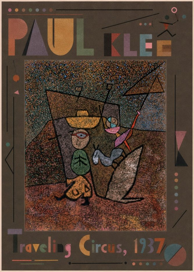 Paul Klee Traveling Circus, 1937 No5 - Poster