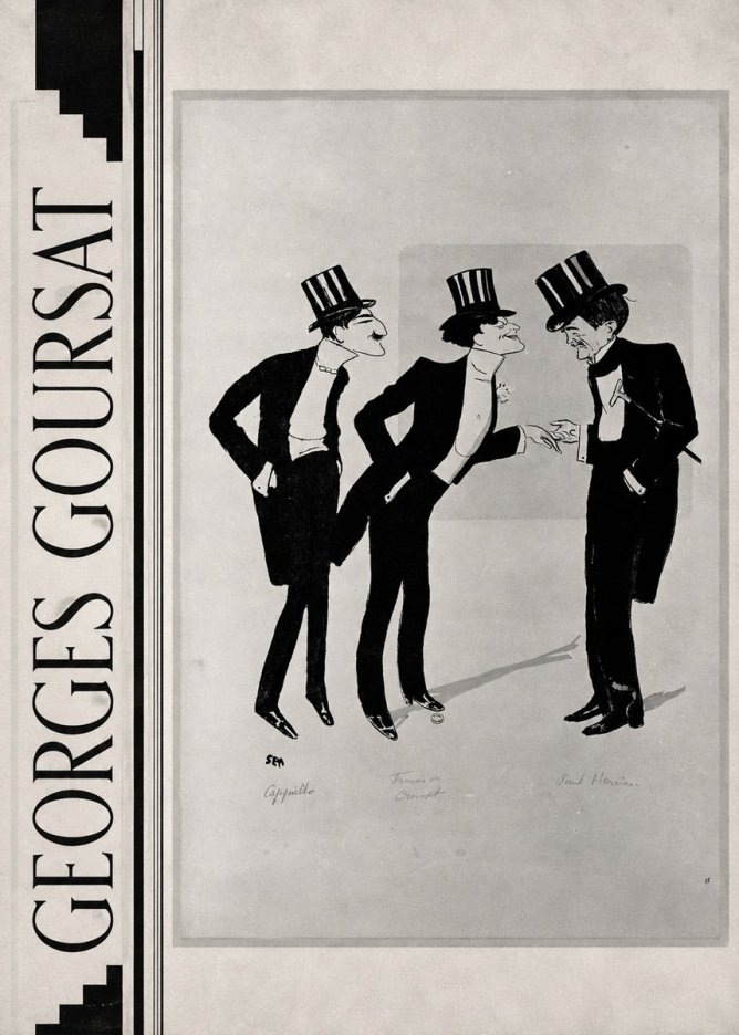Georges Goursat Capiello, Francis De Croisset, Paul Hervieu No2 - Poster