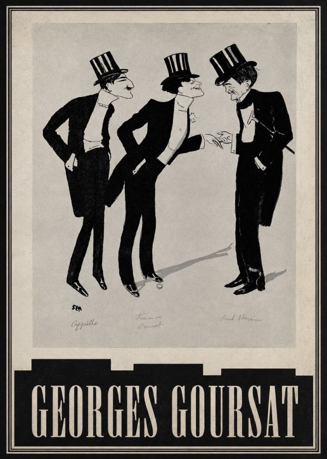 Georges Goursat Capiello, Francis De Croisset, Paul Hervieu No5 - Poster