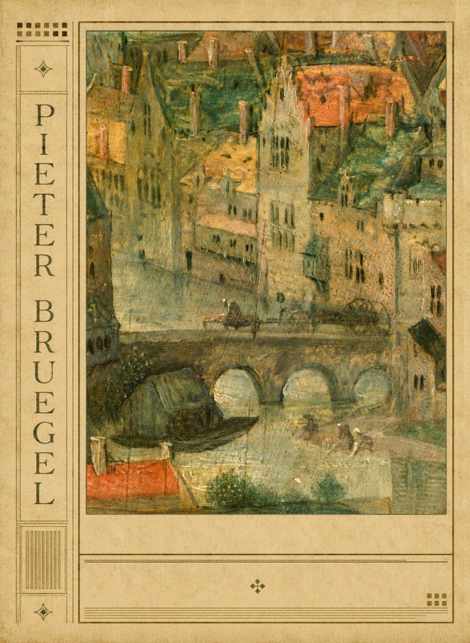Pieter Bruegel Cityscape with Bridge No2 - Poster