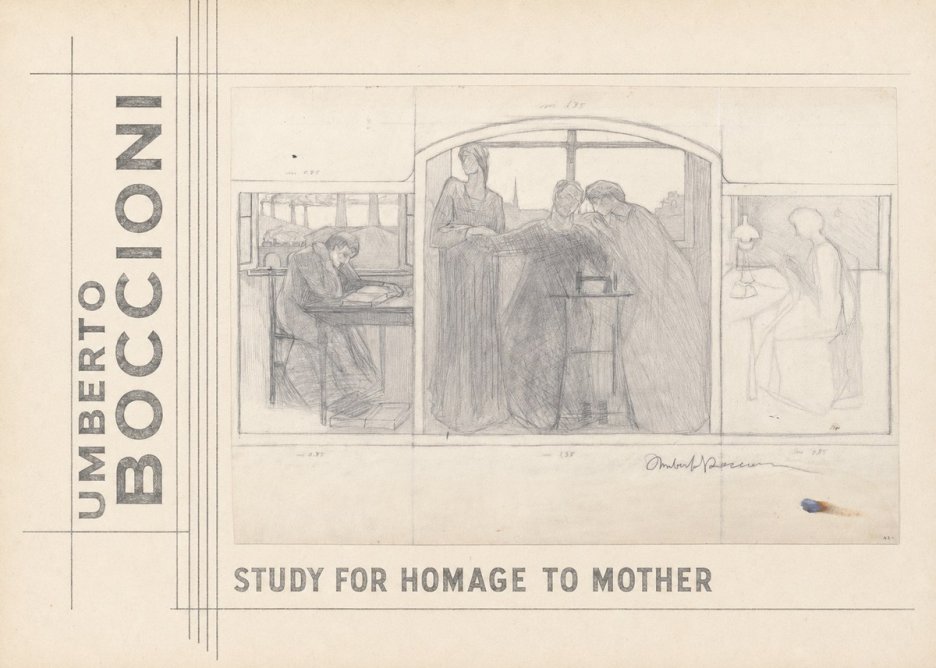 Umberto Boccioni Study for Homage to Mother No2 - Poster