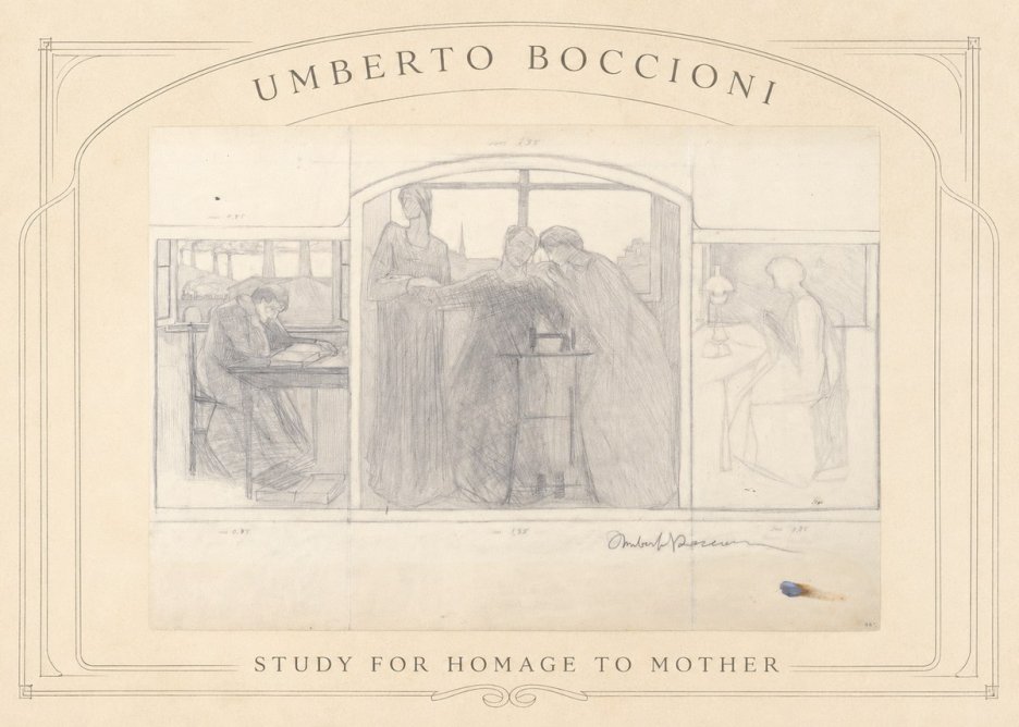 Umberto Boccioni Study for Homage to Mother No3 - Poster