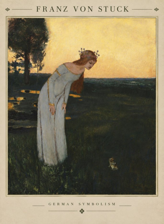 Franz von Stuck Princess and Frog No4 - Poster