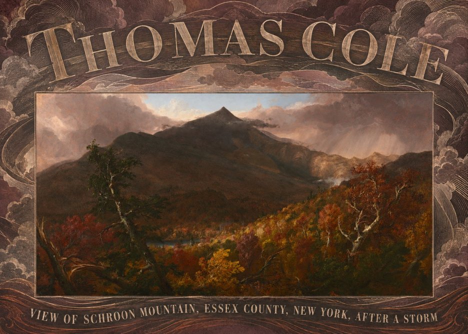 Thomas Cole View of Schroon Mountain, Essex County, New York, After a Storm No5 - Poster