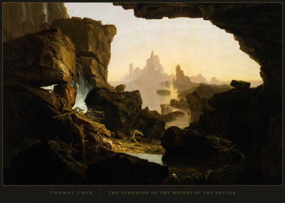 Thomas Cole The Subsiding of the Waters of the Deluge I No4 - Poster