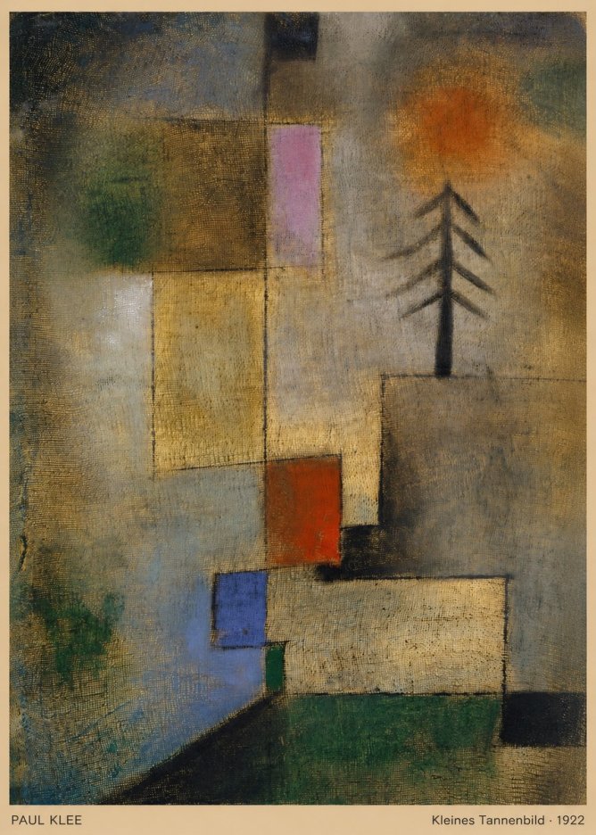 Paul Klee Kleines Tannenbild No5 - Poster