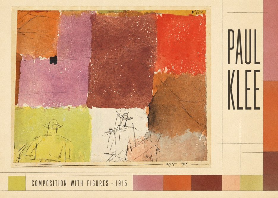 Paul Klee Composition with Figures II No3 - Poster