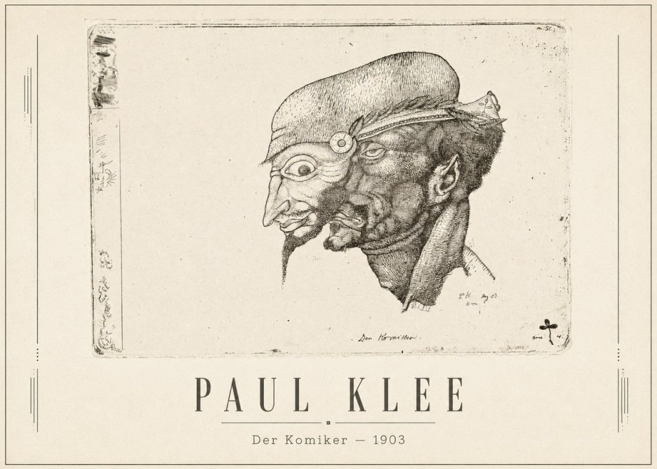 Paul Klee Der Komiker No1 - Poster