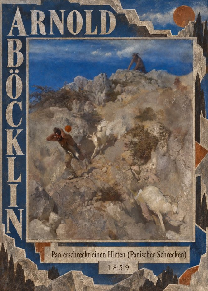 Arnold Böcklin Pan Erschreckt Einen Hirten (Panischer Schrecken) No5 - Poster