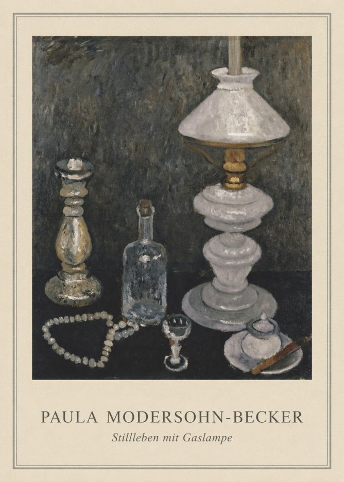 Paula Modersohn-Becker Stillleben Mit Gaslampe No4 - Poster