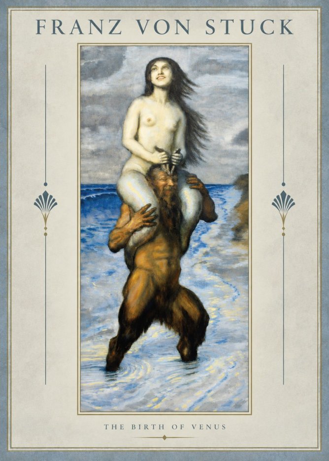 Franz von Stuck The Birth of Venus No2 - Poster