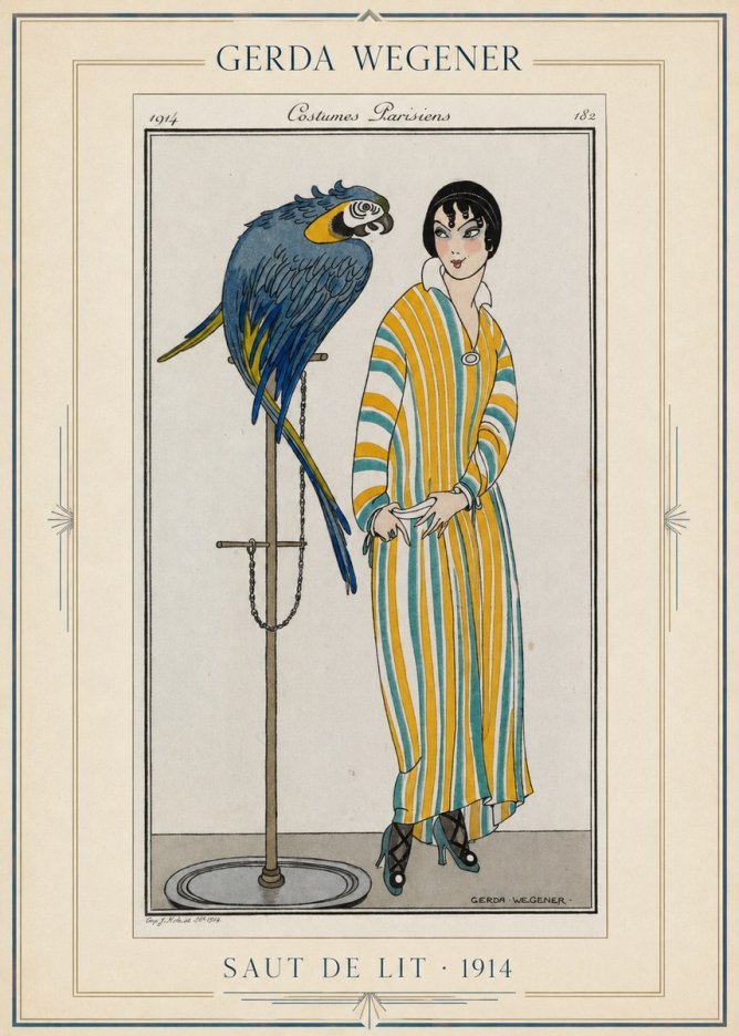 Gerda Wegener Saut De Lit 1914 No1 - Poster