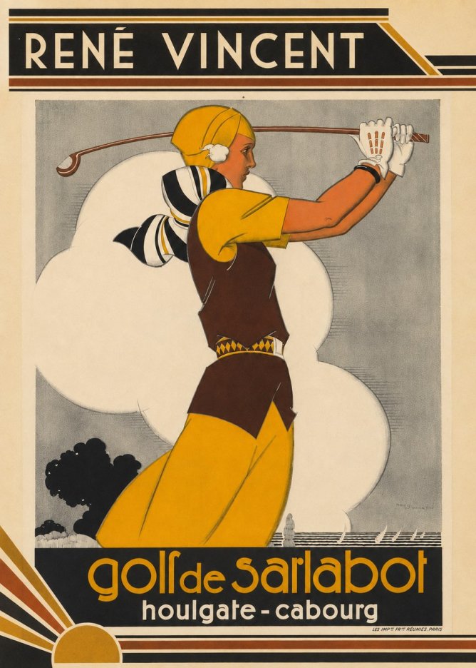 René Vincent Golf De Sarlabot No4 - Poster