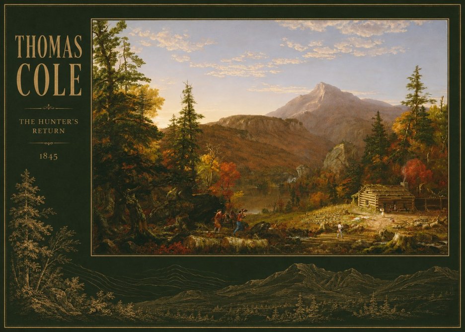 Thomas Cole The Hunter's Return II No2 - Poster