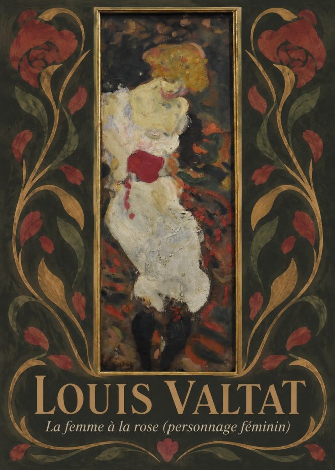 Louis Valtat La Femme À La Rose (Personnage Féminin) No6 - Poster