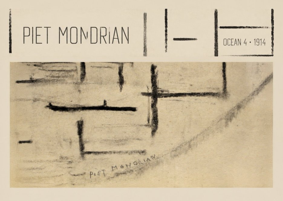 Piet Mondrian Ocean 4 No4 - Poster