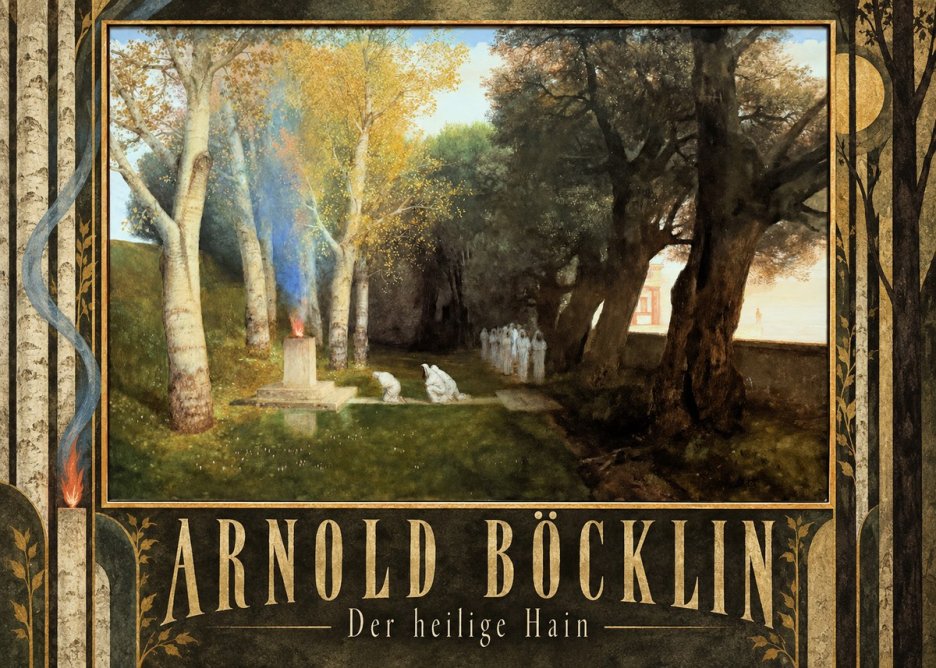Arnold Böcklin Der Heilige Hain II No5 - Poster