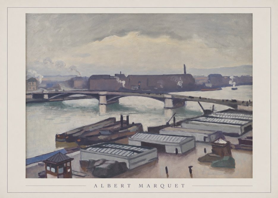 Albert Marquet River Scene, Paris No3 - Poster