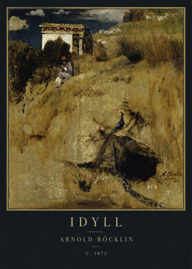 Arnold Böcklin Idyll - Fragment Eines Wandschirms No4 - Poster