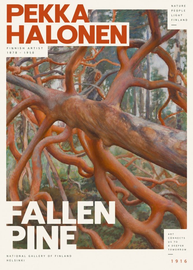 Pekka Halonen Fallen Pine No6 - Poster