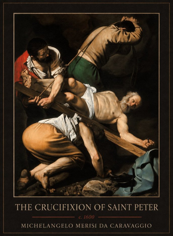 Michelangelo Merisi da Caravaggio The Crucifixion of Saint Peter IV No1 - Poster