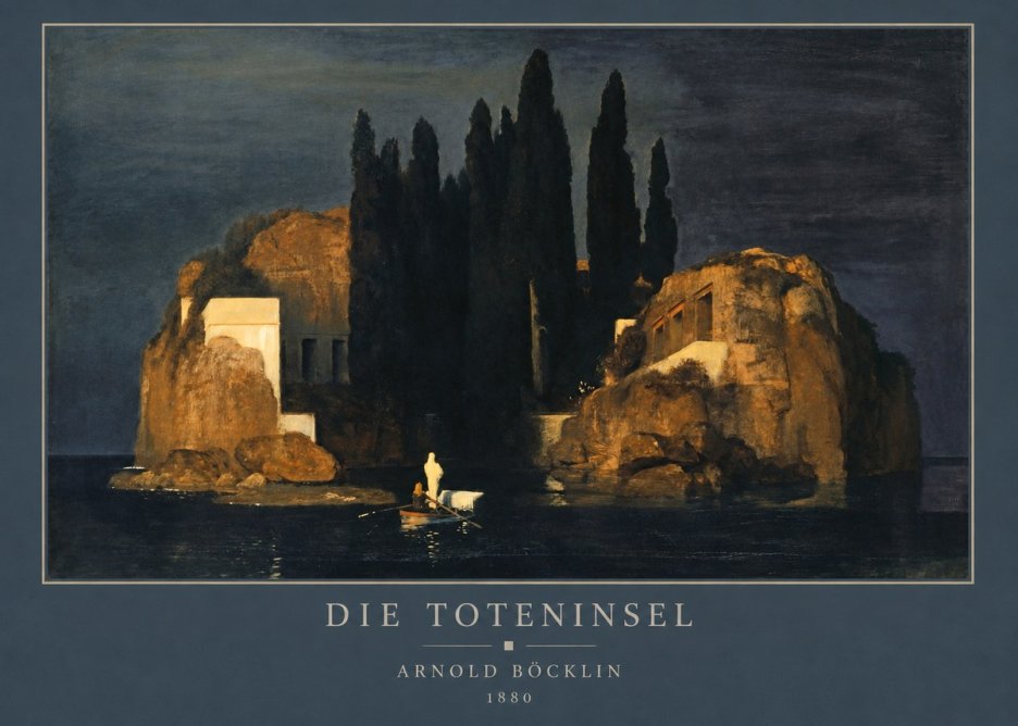 Arnold Böcklin Die Toteninsel VI No3 - Poster