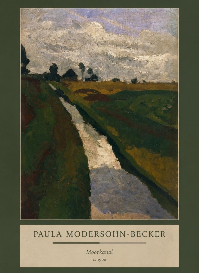 Paula Modersohn-Becker Moorkanal No3 - Poster