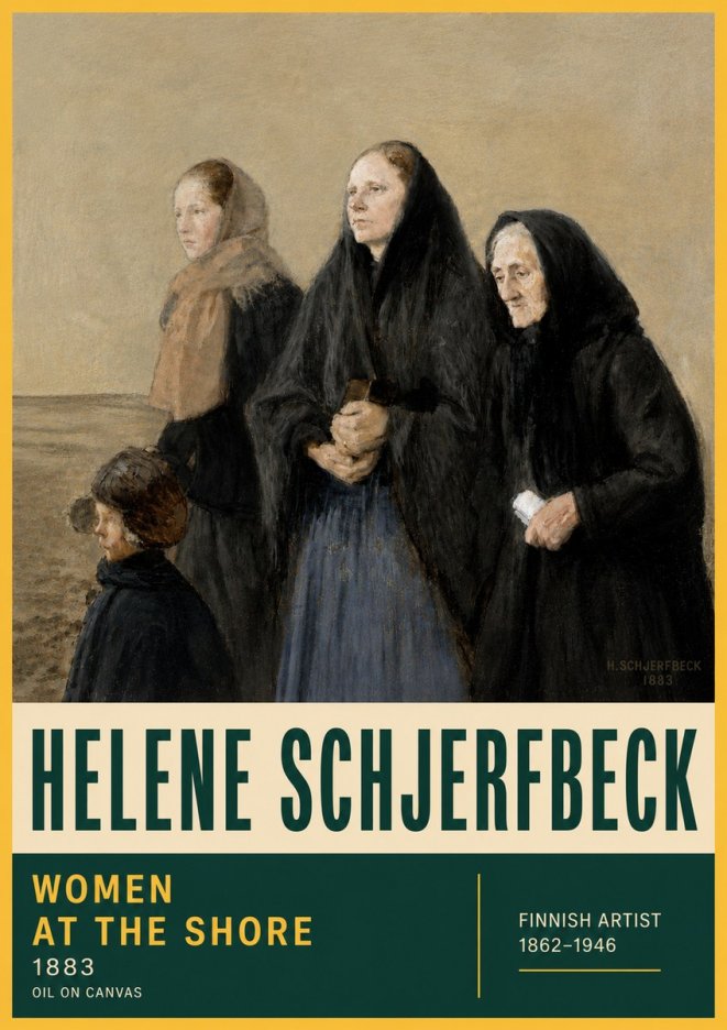 Helene Schjerfbeck Women at the Shore No6 - Poster