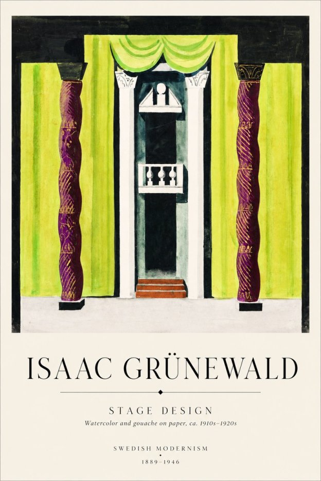 Isaac Grünewald Stage Set Design No2 - Poster
