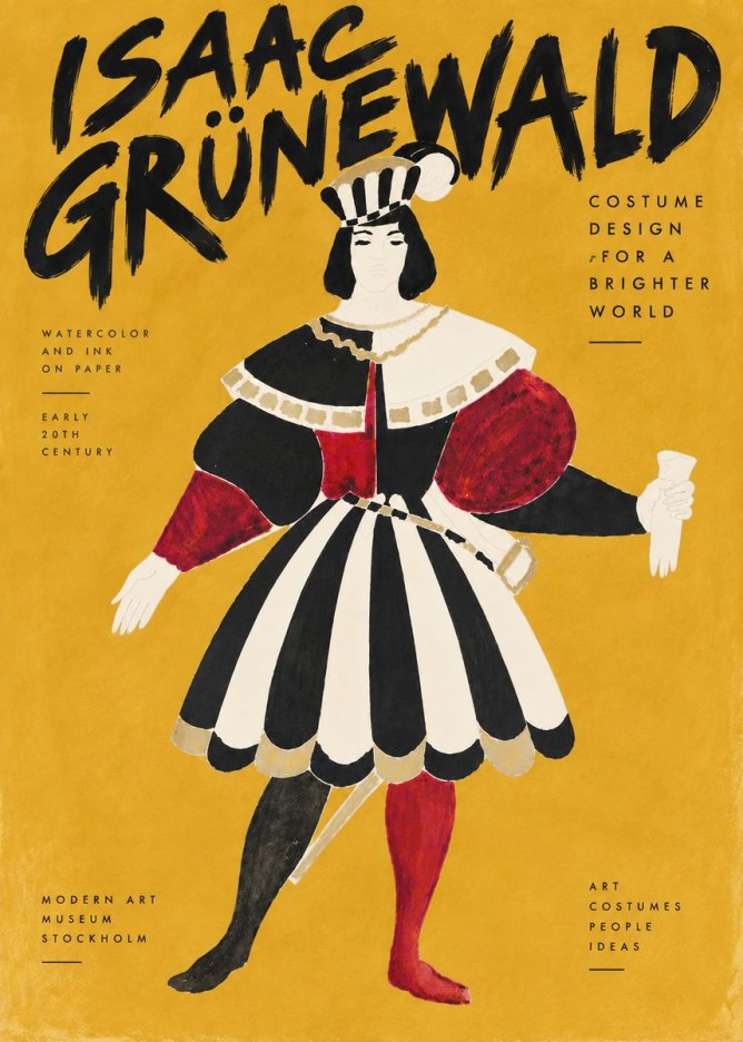 Isaac Grünewald Costume Design XI No6 - Poster