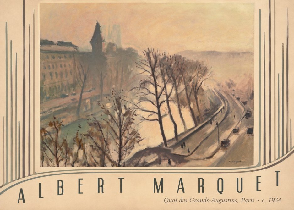 Albert Marquet Quai Des Grands-augustins, Paris · C. 1934 No3 - Poster