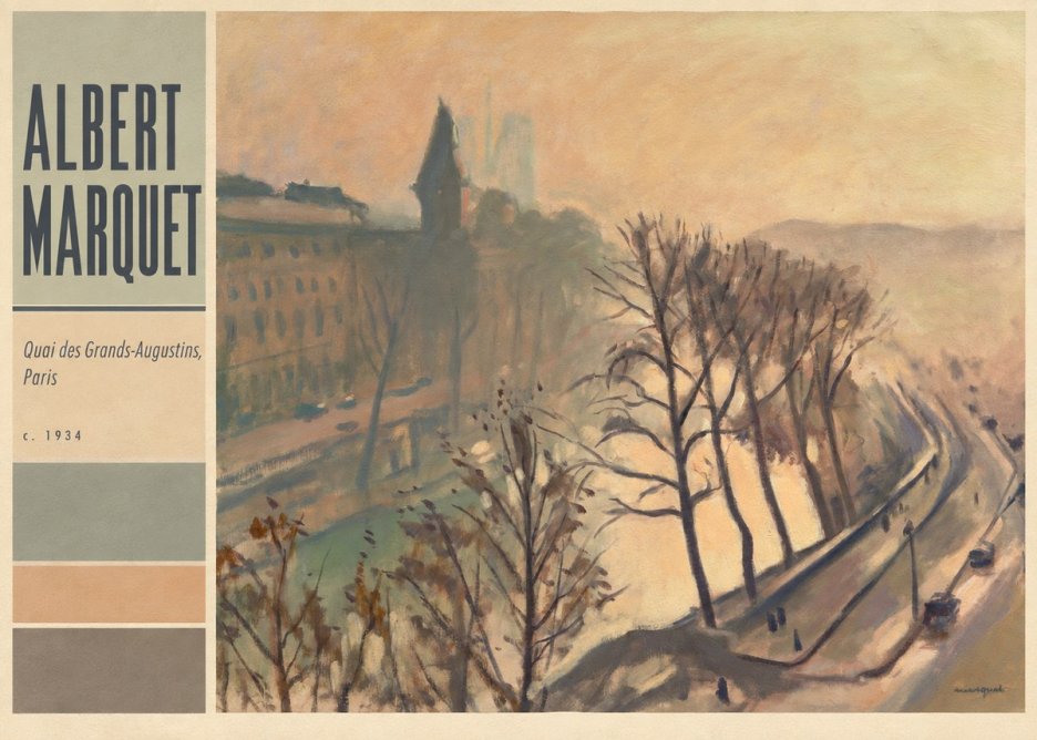 Albert Marquet Quai Des Grands-augustins, Paris · C. 1934 No4 - Poster