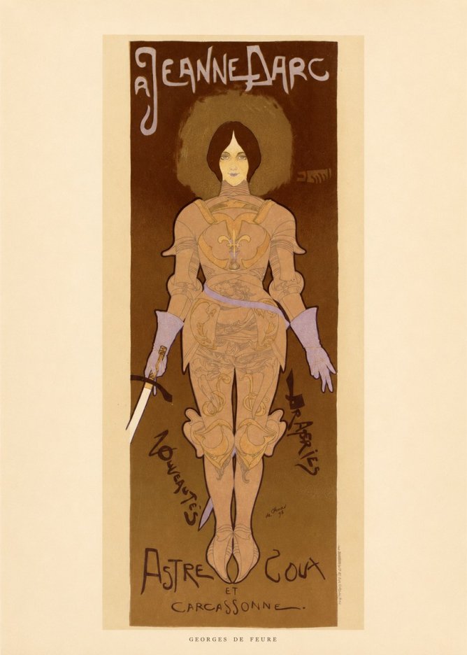 Georges de Feure Jeanne D'arc No6 - Poster