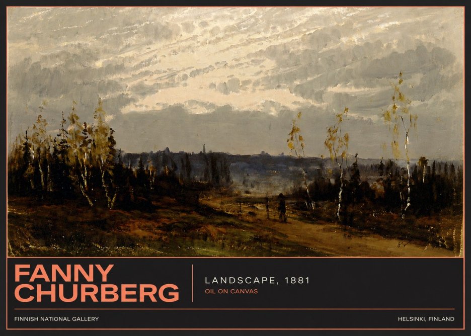 Fanny Churberg Landscape No4 - Poster