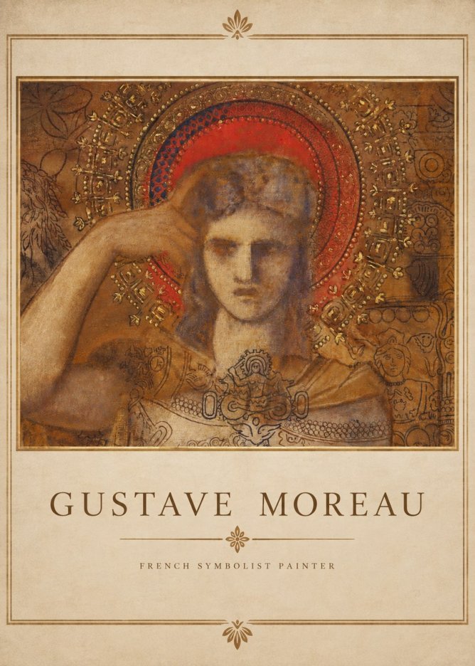 Gustave Moreau L'apparition II No3 - Poster