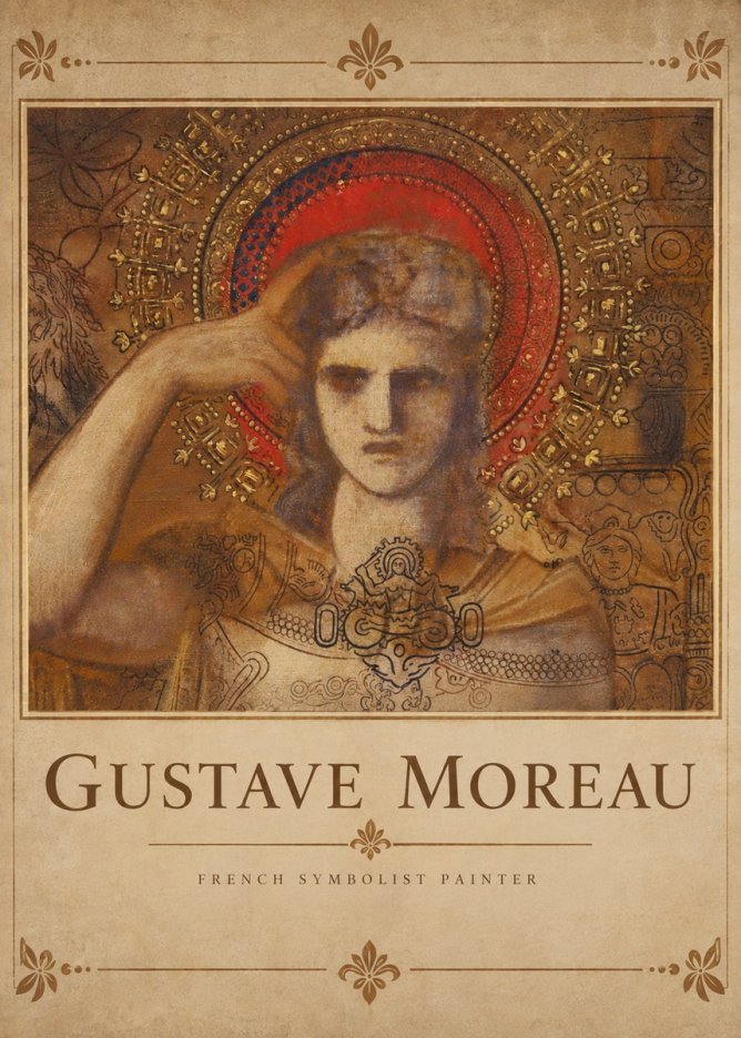 Gustave Moreau L'apparition II No4 - Poster