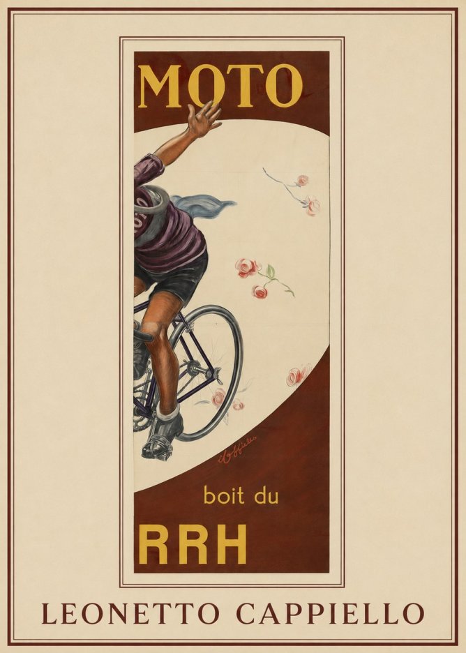 Leonetto Cappiello Moto Rrh No1 - Poster