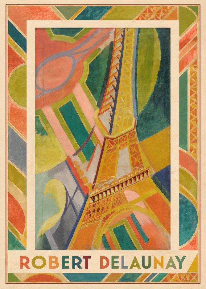 Robert Delaunay The Eiffel Tower No3 - Poster