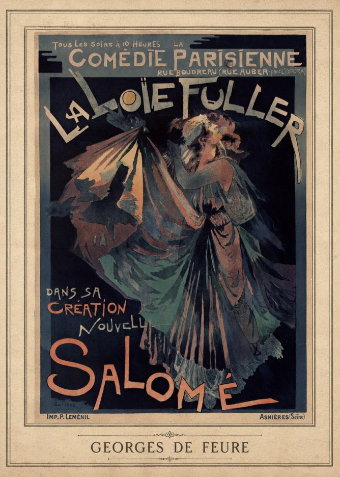 Georges de Feure La Loïe Fuller - Salomé III No3 - Poster